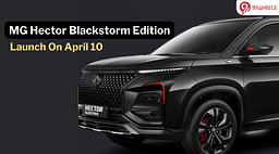 MG Hector BlackStorm Edition Launch On April 10; Details