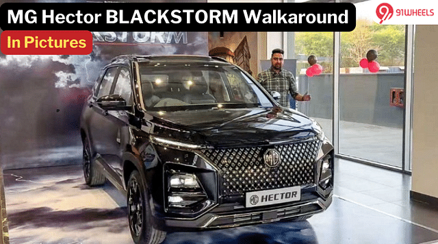 MG Hector BLACKSTORM Edition Reaches Dealerships: Check Images