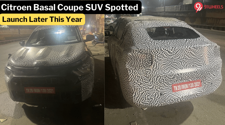 Citroen Basalt Coupe Spotted On Test, Launch Later This Year Citroen Basalt Coupe Spotted On Test, Launch Later This Year