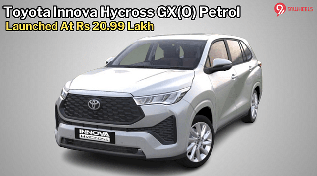 Toyota Innova Hycross GX(O) Petrol Launched At Rs 20.99 Lakh