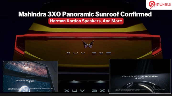 Mahindra 3XO Harman Kardon 7-Speakers, Panoramic Sunroof Confirmed Mahindra 3XO Harman Kardon 7-Speakers, Panoramic Sunroof Confirmed