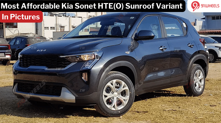 Most Affordable Sunroof Variant Of Kia Sonet : HTE(O) In-Pictures