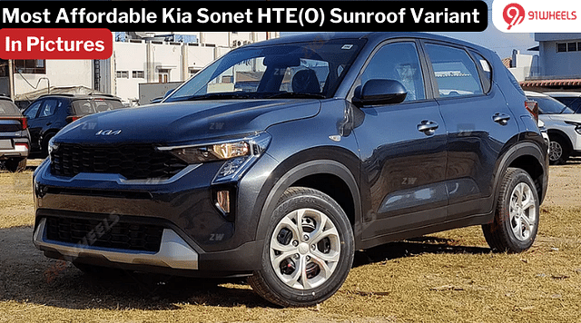 Most Affordable Sunroof Variant Of Kia Sonet : HTE(O) In-Pictures