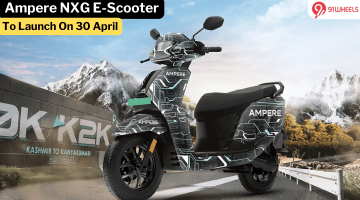 Ampere NXG Electric Scooter To Be Launched On 30 April - Details! Ampere NXG Electric Scooter To Be Launched On 30 April - Details!
