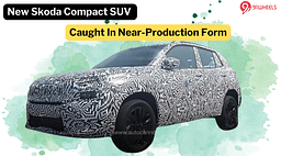 Upcoming Skoda Compact SUV Spotted In Near Production Form - Details