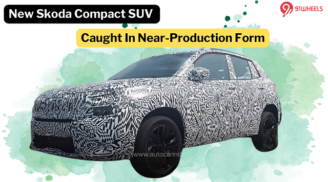 Upcoming Skoda Compact SUV Spotted In Near Production Form - Details