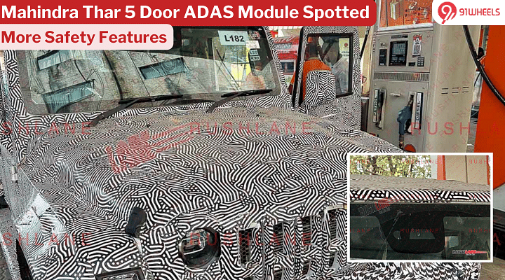 Mahindra Thar 5 Door ADAS Module Spied; More Features Expected