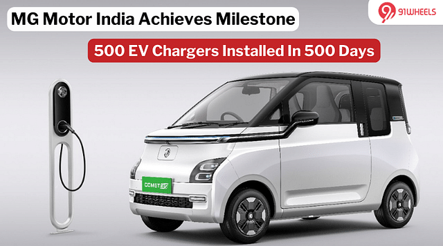 MG Motor India's Rapid Progress: 500 EV Chargers Installed within 500 Days