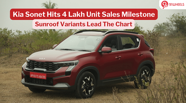 Kia Sonet Crosses 4 Lakh Units Lifetime Sales: Petrol Variants Lead Sales