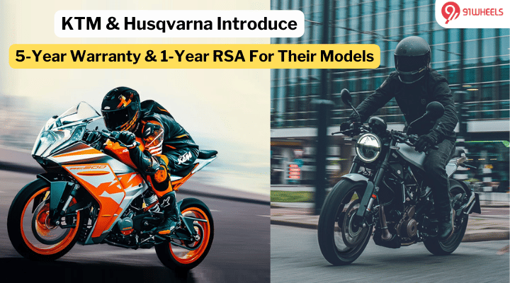 KTM And Husqvarna Models Now Come With A 5-year Warranty And 1-year RSA KTM And Husqvarna Models Now Come With A 5-year Warranty And 1-year RSA