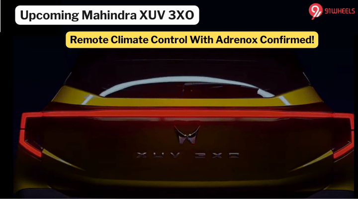 Mahindra XUV 3XO To Feature Connected Car Tech - Launch Soon