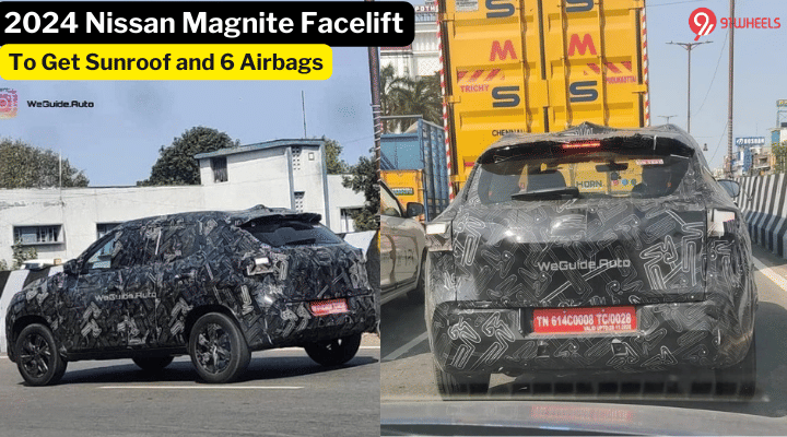2024 Nissan Magnite Facelift Will Get 6 Airbags and Sunroof 2024 Nissan Magnite Facelift Will Get 6 Airbags and Sunroof