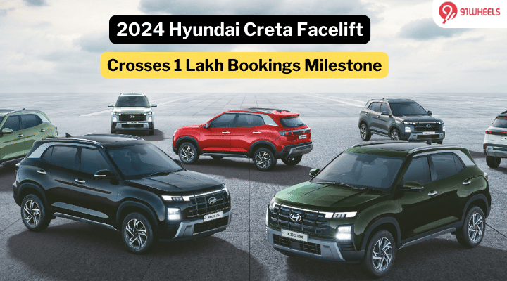 2024 Hyundai Creta Facelift Surpasses 1 Lakh Bookings Mark - Details 2024 Hyundai Creta Facelift Surpasses 1 Lakh Bookings Mark - Details