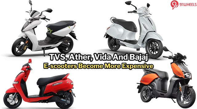 TVS, Ather, Vida Prices Hiked: Here’s How Much More You Need To Pay!
