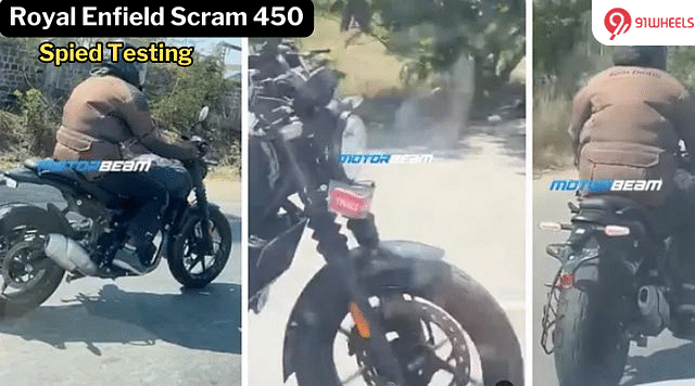 Upcoming Royal Enfield Scram 450 Spotted Yet Again - Production Ready?