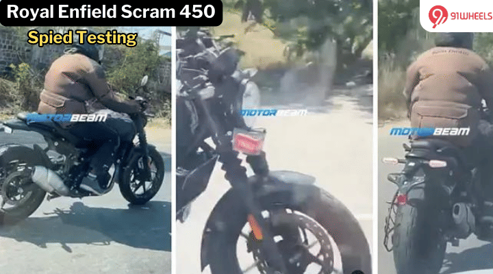 Upcoming Royal Enfield Scram 450 Spotted Yet Again - Production Ready? Upcoming Royal Enfield Scram 450 Spotted Yet Again - Production Ready?