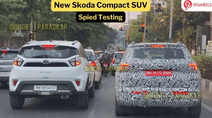 Upcoming Skoda Compact SUV Spied Along With Tata Nexon - See Here! Upcoming Skoda Compact SUV Spied Along With Tata Nexon - See Here!