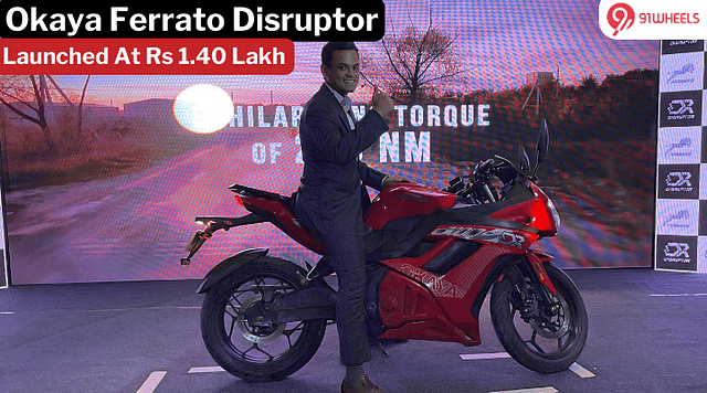 Okaya Ferrato Disruptor E-Motorcycle Launched At Rs 1.60 Lakh