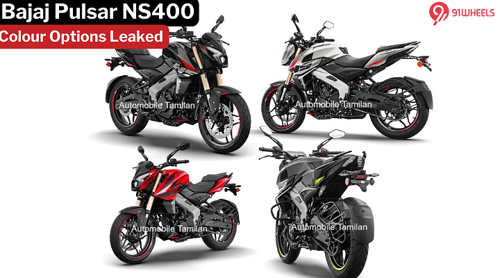 Bajaj Pulsar NS400 To Get 4 Colour Options, Images Leaked Ahead Of Launch