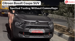 Citroen Basalt Coupe SUV Mid Variant Spotted Testing – Check Out The Images!