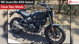 Royal Enfield Guerrilla 450 Spied In Clearest Spy Shots To Date: Details
