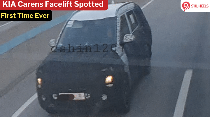 New KIA Test Mule Spotted, Is This The Upcoming KIA Carens Facelift?