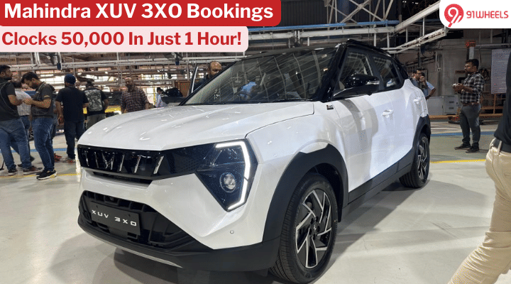 Mahindra XUV 3XO Clocks 50,000 Bookings In Just 1 Hour! Mahindra XUV 3XO Clocks 50,000 Bookings In Just 1 Hour!