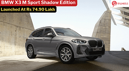 BMW X3 M Sport Shadow Edition Breaks Cover, Priced At Rs 74.90 Lakh