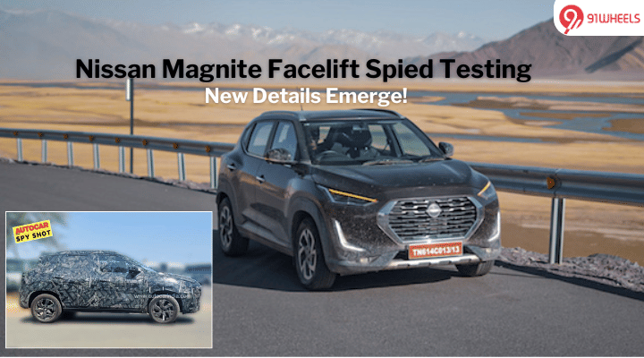 Upcoming Nissan Magnite Facelift Spied Testing: New Details Emerge! Upcoming Nissan Magnite Facelift Spied Testing: New Details Emerge!