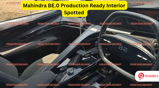 Upcoming Mahindra BE.05 Interior Spotted, Seems Production Ready - See Images