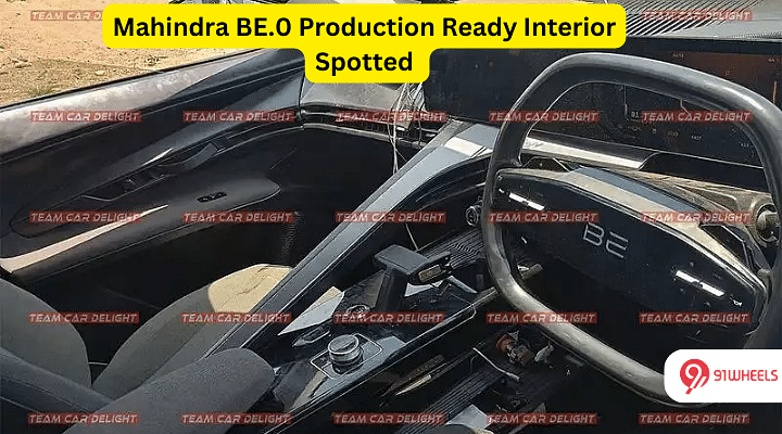 Upcoming Mahindra BE.05 Interior Spotted, Seems Production Ready - See Images