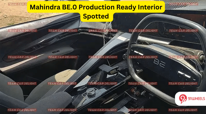 Upcoming Mahindra BE.05 Interior Spotted, Seems Production Ready - See Images Upcoming Mahindra BE.05 Interior Spotted, Seems Production Ready - See Images
