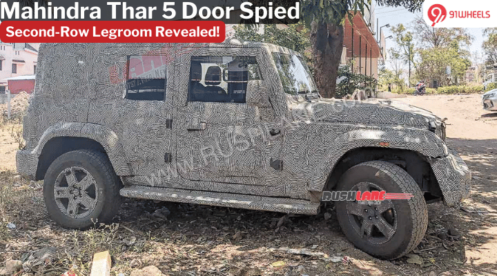 Mahindra Thar 5 Door Interiors Spied: Second-Row Spacing Revealed