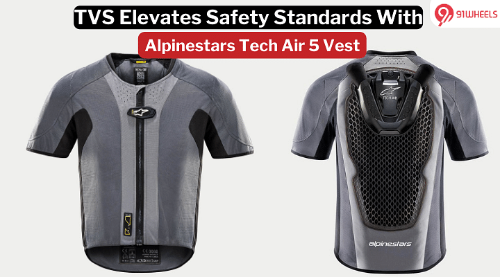 TVS Unveils Alpinestars Tech Air 5 Airbag Vest For India's Racing Scene TVS Unveils Alpinestars Tech Air 5 Airbag Vest For India's Racing Scene