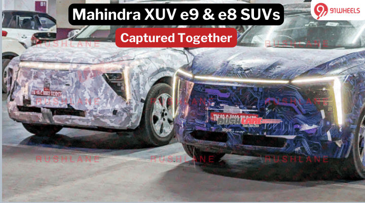 Upcoming Mahindra XUV e9 And e8 SUVs Spied Together - See Images Upcoming Mahindra XUV e9 And e8 SUVs Spied Together - See Images