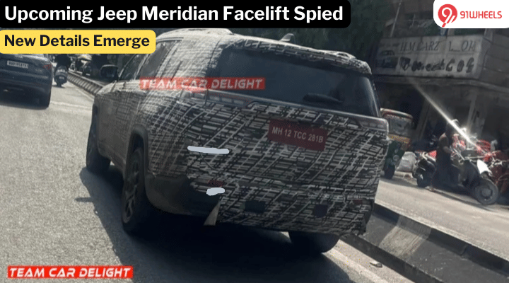 Jeep Meridian Facelift Spied Ahead Of Launch: New Details Emerge Jeep Meridian Facelift Spied Ahead Of Launch: New Details Emerge