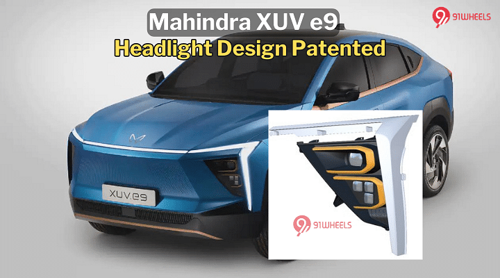 Upcoming Mahindra XUV e9 Electric Headlight Design Patented