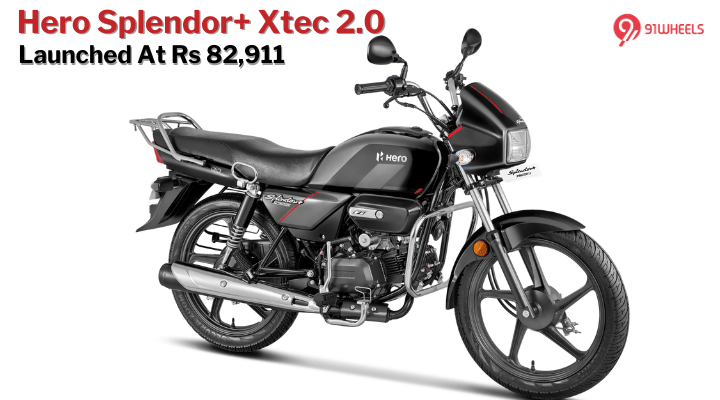 Hero Splendor+ Gets A New Xtec 2.0 Version, Launched At Rs 82,911 Hero Splendor+ Gets A New Xtec 2.0 Version, Launched At Rs 82,911