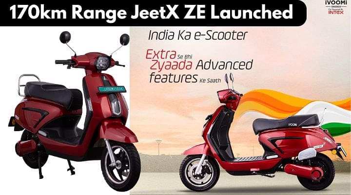 iVOOMi Launches JeetX ZE With Three Battery Options, Range of 170km