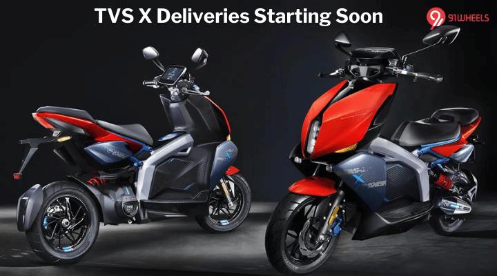 TVS X Electric Scooter Deliveries To Commence Soon In India TVS X Electric Scooter Deliveries To Commence Soon In India