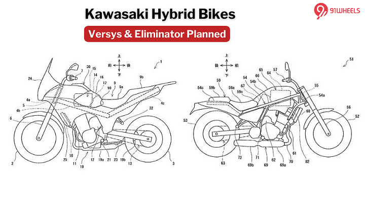 New Kawasaki Hybrid Bikes Coming Soon - Design Patents Leaked