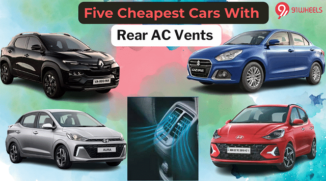 Five Cars With Rear AC Vents Under Rs 10 Lakh