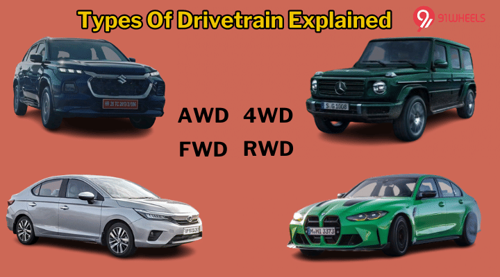 Types Of Drivetrains Explained - FWD, RWD, AWD and 4WD Types Of Drivetrains Explained - FWD, RWD, AWD and 4WD