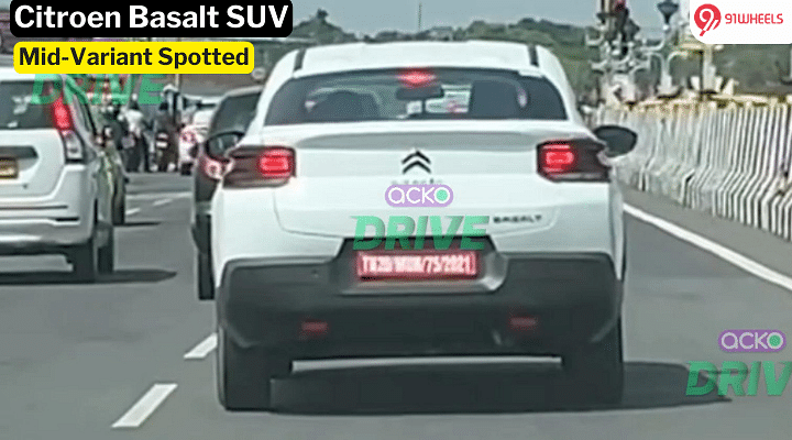 Upcoming Citroen Basalt Mid-Variant Spotted Testing; Launch Soon?