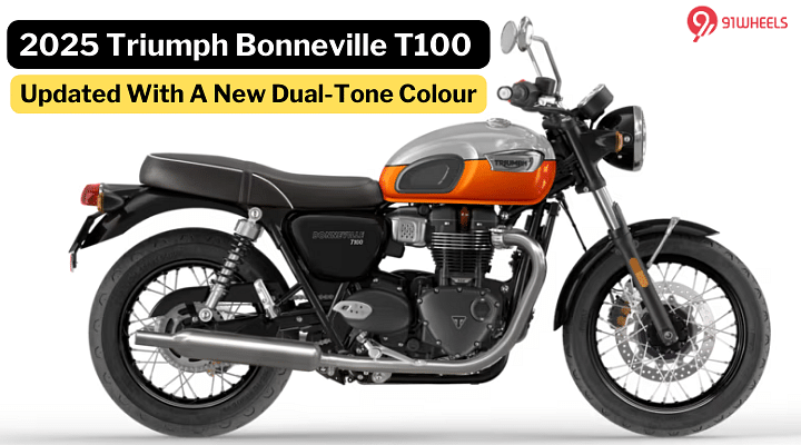 2025 Triumph Bonneville T100 Receives Fresh Dual-Tone Colour Update