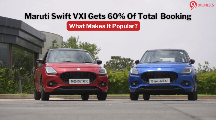 Maruti Swift VXi Trim Gets 60% Of Total Bookings: What Makes It Popular? Maruti Swift VXi Trim Gets 60% Of Total Bookings: What Makes It Popular?