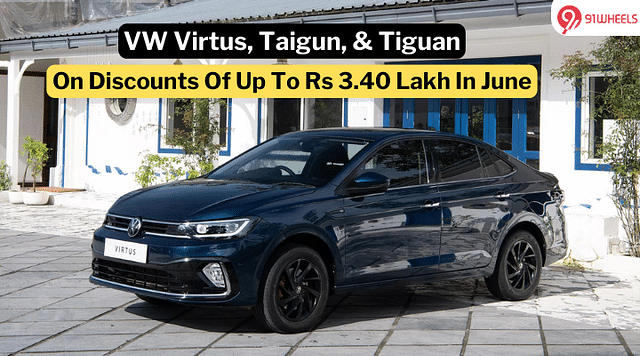 Volkswagen Virtus, Taigun, & Tiguan Get Discount Of Up To Rs 3.40 Lakh