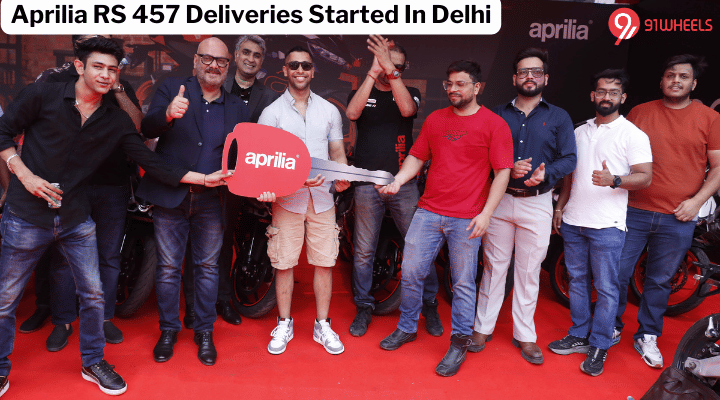 Aprilia RS 457 Deliveries Started In Delhi, New Motoplex Store Opened Aprilia RS 457 Deliveries Started In Delhi, New Motoplex Store Opened