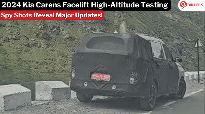 2024 Kia Carens Facelift Spotted In Mountains: Top 5 Things To Know