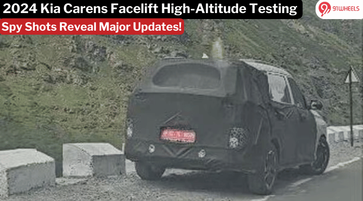 2024 Kia Carens Facelift Spotted In Mountains: Top 5 Things To Know 2024 Kia Carens Facelift Spotted In Mountains: Top 5 Things To Know
